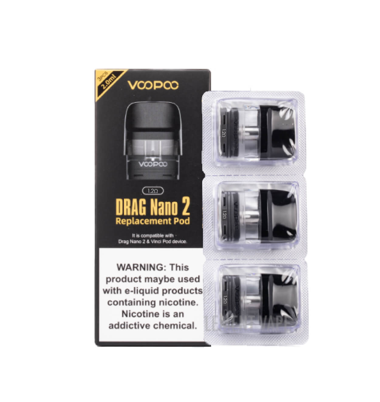 Voopoo Drag Nano 2 Replacement Pods (3 Pack)