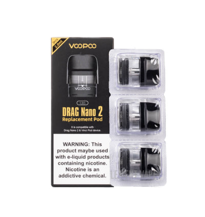 Voopoo Drag Nano 2 Replacement Pods (3 Pack)